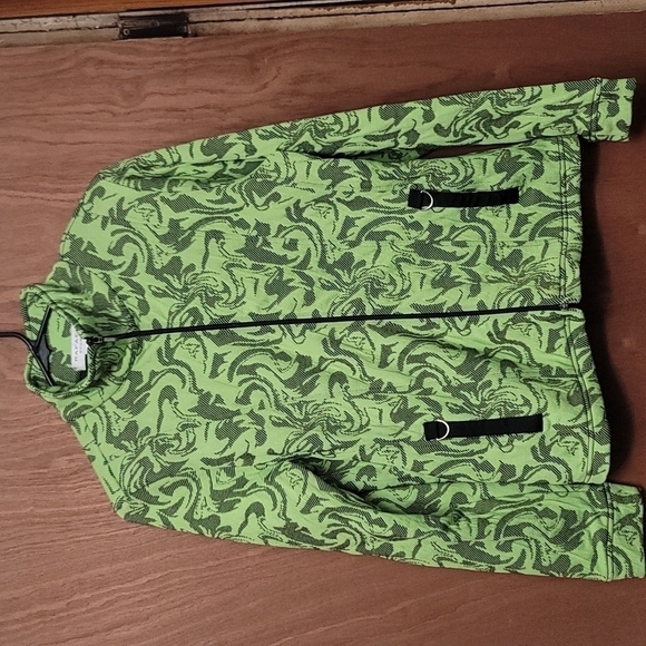 RAFAEL Jackets & Blazers - WOMEN'S Rafael sport jacket. Size large. Lime green and black.